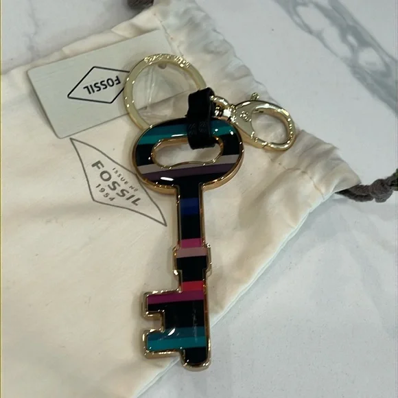 Cute.🗝️🗝️FOSSIL Key Chain - Picture 4 of 12